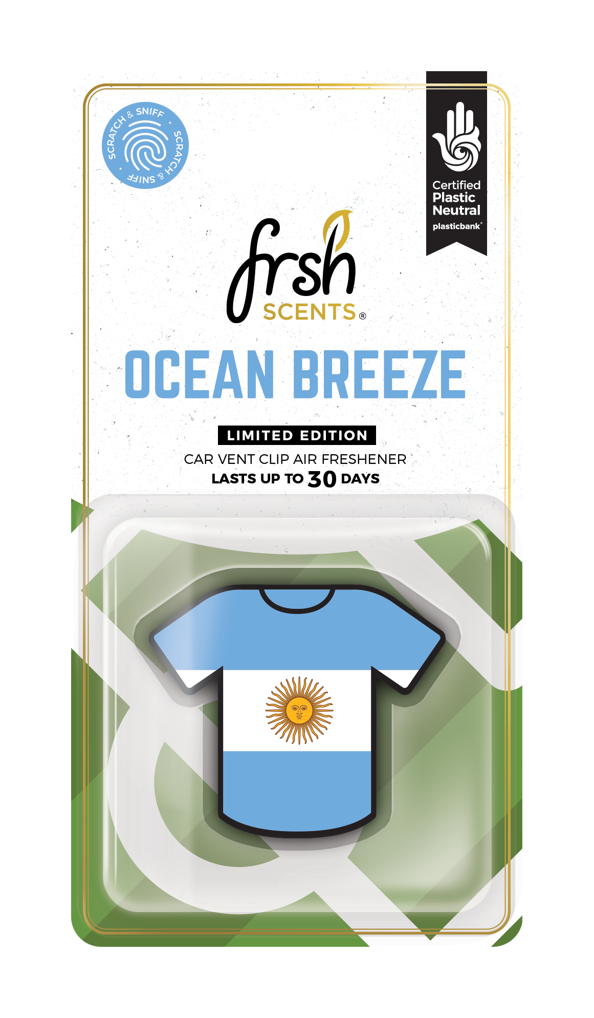 Soccer Car Vent Clip Air Fresheners