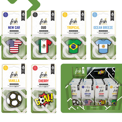Soccer Car Vent Clip Air Fresheners