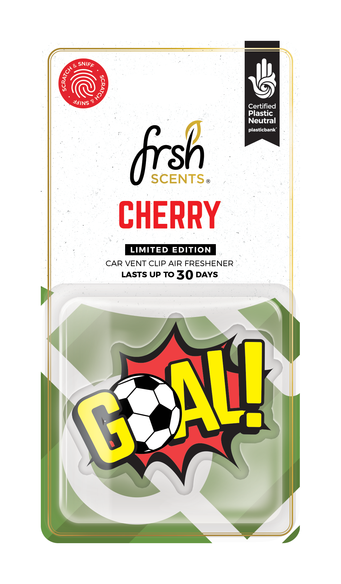 Soccer Car Vent Clip Air Fresheners